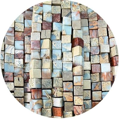 Atacado Cristal Natural Pedras preciosas Quadrado forma de contas Cubo Loose Pedra de contas Acessórios Cubo de contas espaçadores para jóias