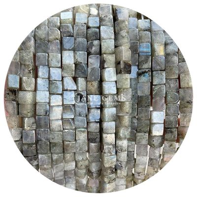 Atacado Cristal Natural Pedras preciosas Quadrado forma de contas Cubo Loose Pedra de contas Acessórios Cubo de contas espaçadores para jóias