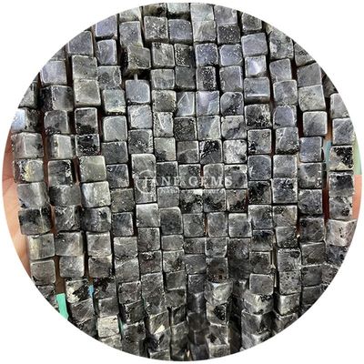 Atacado Cristal Natural Pedras preciosas Quadrado forma de contas Cubo Loose Pedra de contas Acessórios Cubo de contas espaçadores para jóias