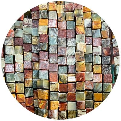 Atacado Cristal Natural Pedras preciosas Quadrado Ágata Bolas Cubo Solto Turquesa Bolas Acessórios espaçadores para a fabricação de jóias