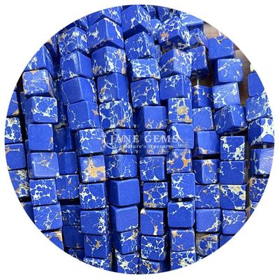 Atacado Cristal Natural Pedras preciosas Quadrado Ágata Bolas Cubo Solto Turquesa Bolas Acessórios espaçadores para a fabricação de jóias