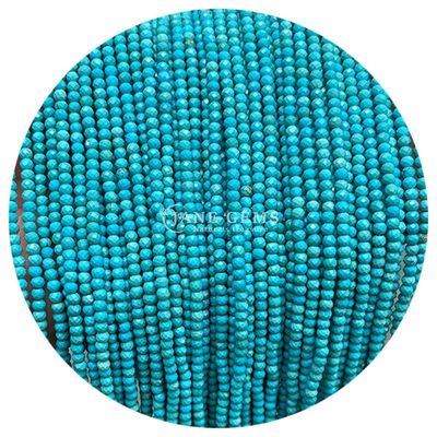 Pedras preciosas de cristal natural de facetas redondas de forma pequena Amazonasite Apatite Fios de contas soltos para pulseiras