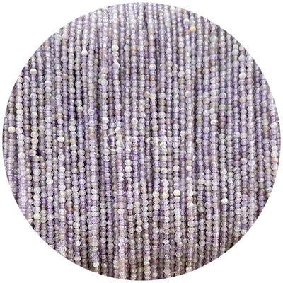 Pedras preciosas de cristal natural de facetas redondas de forma pequena Lapis Lazuli Ametista Fios de contas soltas para pulseiras