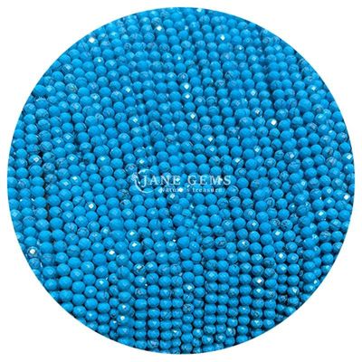 Pedras preciosas de cristal natural de facetas redondas de forma pequena Dalmácia Jaspe Rubí Zoisite Fios soltos de contas para pulseiras