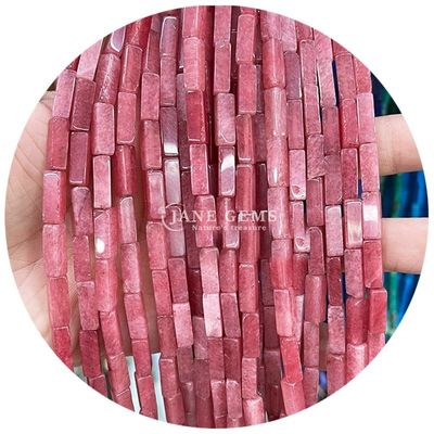 Grátis Cristal Natural Pedras preciosas Rectangular Cuboid contas de pedra solta contas de pedras acessórios Cube Bead espaçadores para jóias