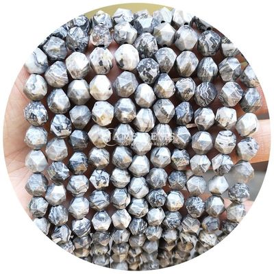 Grátis Cristal Natural Pedras preciosas Faceted Beads Faceted Loose Stone Bead Acessórios Rhombus Bead Spacer para jóias