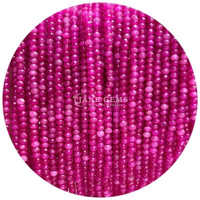 Diferentes tipos de gemas de calcedônia contas de cristal natural facetas de ábaco forma de pequenas filamentos de contas soltas para pulseiras