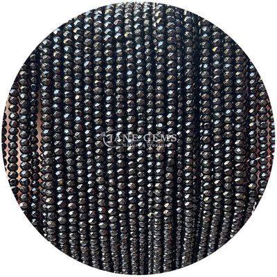 Branco Preto Calcedônio gemas contas cristal natural facetas Abaco forma pequenas filamentos de contas soltas para pulseiras
