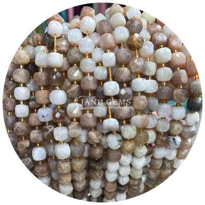 Atacado Pedra Natural Perlas Soltas Florita Pedra Cristalina Perlas Soltas Pedra de Lua Perlas Soltas Espaçadores para Joias Diy