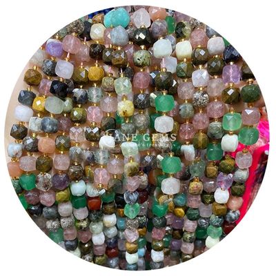 Atacado Pedra Natural Perlas Soltas Florita Pedra Cristalina Perlas Soltas Pedra de Lua Perlas Soltas Espaçadores para Joias Diy