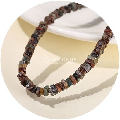 Atacado Jade Natural Loose Beads Real Branco Opal Loose Beads Square Slice Shape Loose Beads Spacers For DIY Jewelry