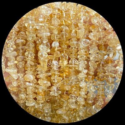 Citrino Negro Gemas Rutiladas Bolas Cristal Natural Forma Irregular Chips Cascalho Pedra Losa Filamentos de Bolas Para Pulseiras