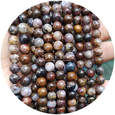 Atacado Pedra Natural Jaspe Bolas Rondas 8mm Labradorita Bolas Rosa Quartzo Bolas Redondas Espaçadores Para Joias