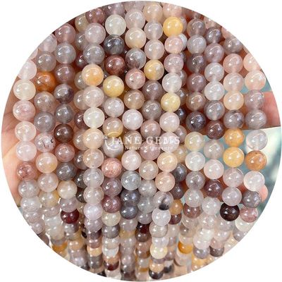 Atacado Pedra Natural Jaspe Bolas Rondas 8mm Labradorita Bolas Rosa Quartzo Bolas Redondas Espaçadores Para Joias