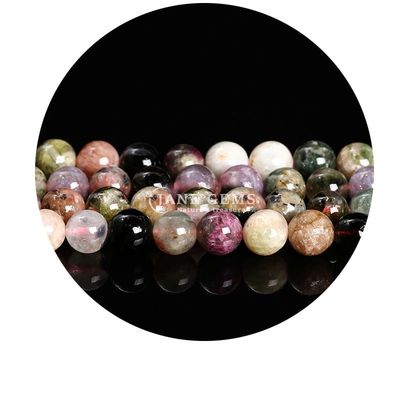 Gráfico de Pedra Natural Bolas Rondas 8mm Rosa Zebra Jaspe Bolas Rondas Turmalina Bolas Redondas Espaçadores Para Joias