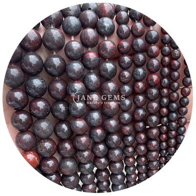 Gráfico de Pedra Natural Bolas Rondas 8mm Rosa Zebra Jaspe Bolas Rondas Turmalina Bolas Redondas Espaçadores Para Joias