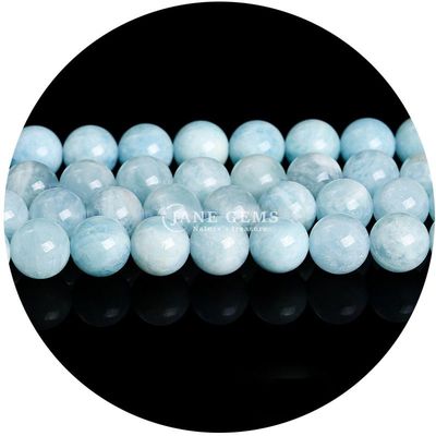 Atacado Natural 2A Flor de ameixa Turmalina Redonda Grãos soltos Moonstone Florite Sunstone Grãos espaçadores para jóias