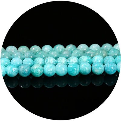 Atacado Natural 2A Flor de ameixa Turmalina Redonda Grãos soltos Moonstone Florite Sunstone Grãos espaçadores para jóias