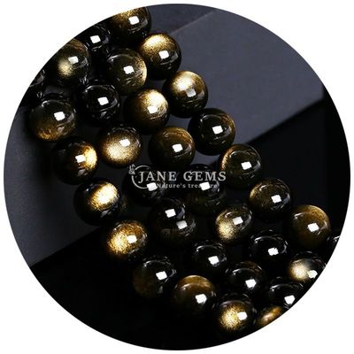 Atacado Natural 2A Flor de ameixa Turmalina Redonda Grãos soltos Moonstone Florite Sunstone Grãos espaçadores para jóias