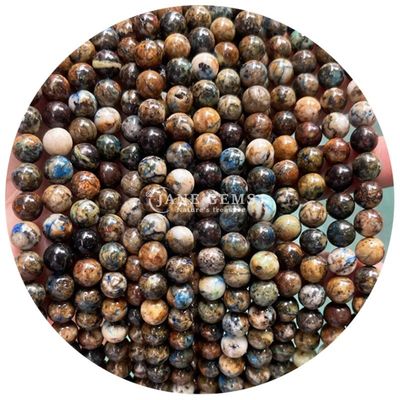 Atacado Natural 2A Flor de ameixa Turmalina Redonda Grãos soltos Moonstone Florite Sunstone Grãos espaçadores para jóias