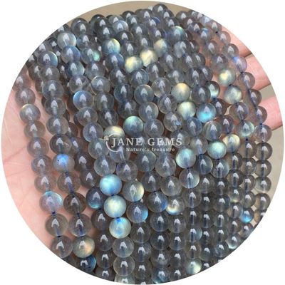 Atacado Natural 2A Flor de ameixa Turmalina Redonda Grãos soltos Moonstone Florite Sunstone Grãos espaçadores para jóias