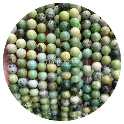 Atacado Natural 2A Flor de ameixa Turmalina Redonda Grãos soltos Moonstone Florite Sunstone Grãos espaçadores para jóias