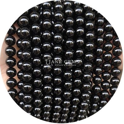 Atacado Natural 2A Turmalina Redonda Bolas Soltas Moonstone Bolas Soltas de Pedra Arco-íris Fluorito Bolas Espaçadores para jóias