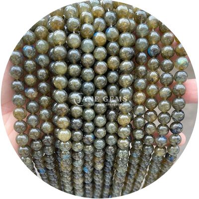 Atacado Natural 2A Turmalina Redonda Bolas Soltas Moonstone Bolas Soltas de Pedra Arco-íris Fluorito Bolas Espaçadores para jóias