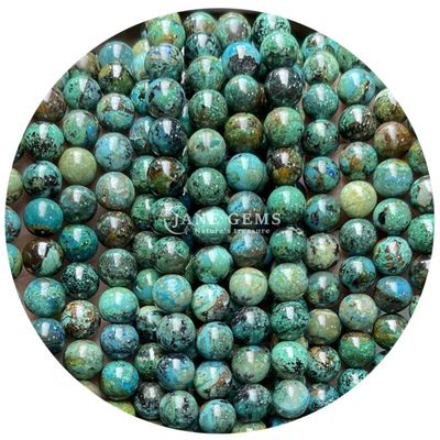 Atacado Natural 2A Turmalina Redonda Bolas Soltas Moonstone Bolas Soltas de Pedra Arco-íris Fluorito Bolas Espaçadores para jóias