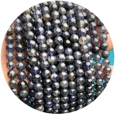 Atacado Natural 2A Turmalina Redonda Bolas Soltas Moonstone Bolas Soltas de Pedra Arco-íris Fluorito Bolas Espaçadores para jóias