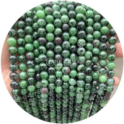 Atacado Natural 2A Turmalina Redonda Bolas Soltas Moonstone Bolas Soltas de Pedra Arco-íris Fluorito Bolas Espaçadores para jóias