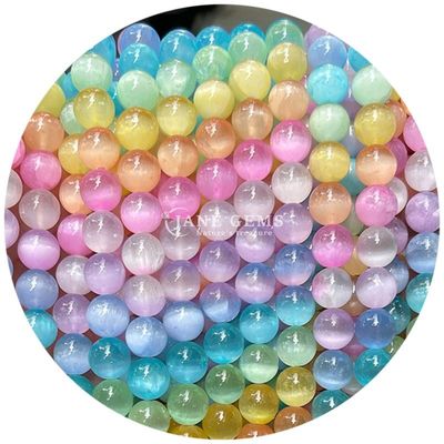 Gráfico de grânulos de pedras preciosas naturais pérolas largas redondas 8 mm de gesso azul pérolas largas redondas de hematita pérolas espaçadores para fabricação de jóias