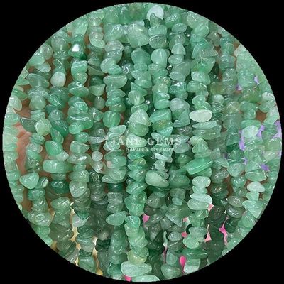 Aventurina verde gemas contas cristal natural forma irregular chip cascalho pedra solta fios de contas para pulseiras