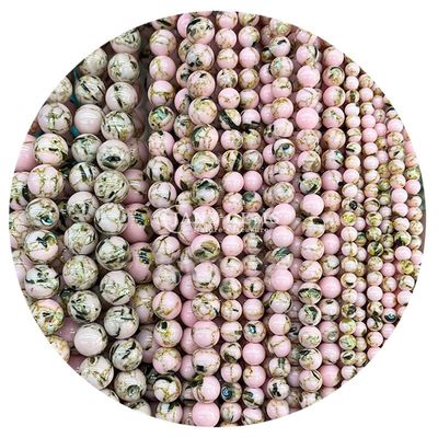 Atacado Pedras de Pedra Preta Naturais Bolas Rondas 8mm Multicolor Limpa de Ágata Limpa Bolas Redondas Espaçadores para jóias