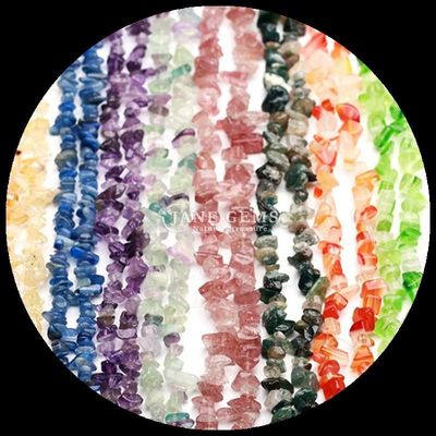Rosa Tourmaline Gem Bead Cristal Natural Forma Irregular Chip Gravel Stone Loose Bead Strands Para Pulseiras