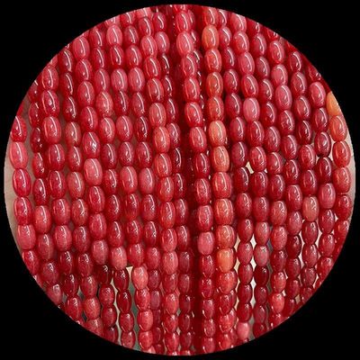 Ágata indiana ponto verde limão jade gem Bead natural cristal arroz forma de pedra fios de contas soltas para pulseiras