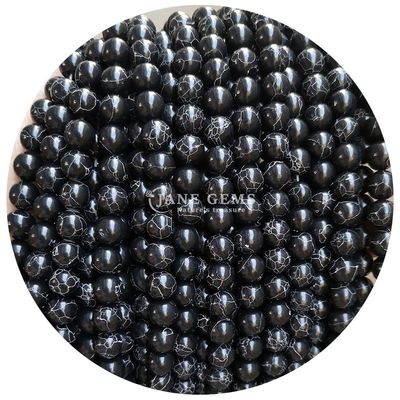 Wholesale Howlite Pedra Redonda Grânulos Soltos Turquesa Grânulos Soltos Grânulos Redondos Espaçadores para Fabricação de jóias