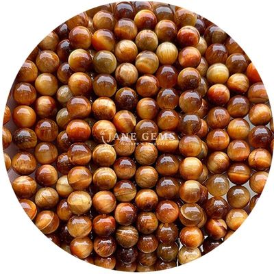 Atacado Pedra Natural Bolas Rondas Soltas 8mm Bolas Soltas de Olho de Tigre Rosa Vermelho Bolas Rondas de Olho de Tigre Espaçadores para jóias