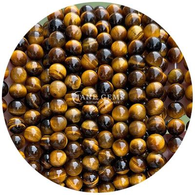 Atacado Pedra Natural Bolas Rondas Soltas 8mm Bolas Soltas de Olho de Tigre Rosa Vermelho Bolas Rondas de Olho de Tigre Espaçadores para jóias