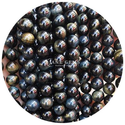 Atacado Pedra Natural Bolas Rondas Soltas 8mm Bolas Soltas de Olho de Tigre Rosa Vermelho Bolas Rondas de Olho de Tigre Espaçadores para jóias