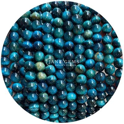 Atacado Pedra Natural Bolas Rondas Soltas 8mm Bolas Soltas de Olho de Tigre Rosa Vermelho Bolas Rondas de Olho de Tigre Espaçadores para jóias