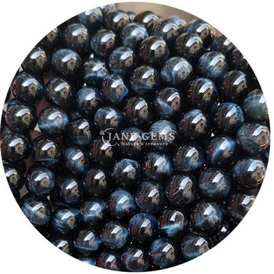 Atacado Pedra Natural Bolas Rondas Soltas 8mm Bolas Soltas de Olho de Tigre Rosa Vermelho Bolas Rondas de Olho de Tigre Espaçadores para jóias