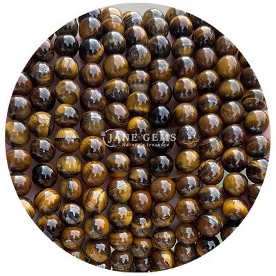 Atacado Pedra Natural Bolas Rondas Soltas 8mm Bolas Soltas de Olho de Tigre Rosa Vermelho Bolas Rondas de Olho de Tigre Espaçadores para jóias