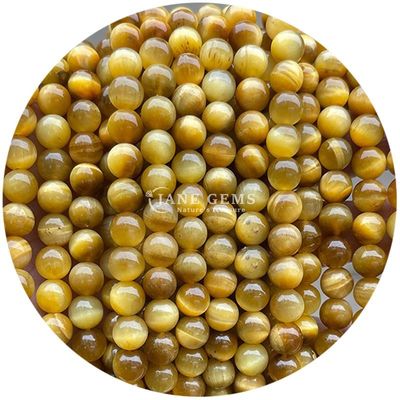 Atacado Pedra Natural Bolas Rondas Soltas 8mm Bolas Soltas de Olho de Tigre Rosa Vermelho Bolas Rondas de Olho de Tigre Espaçadores para jóias