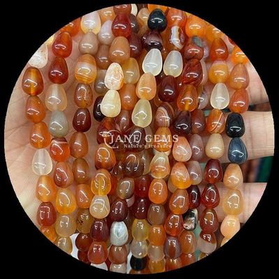 Jaspe Vermelho Opalite Olho de Tigre Gem Bead Natural Cristal de Água gota Forma Pedra Loose Bead Filamentos Para Pulseiras