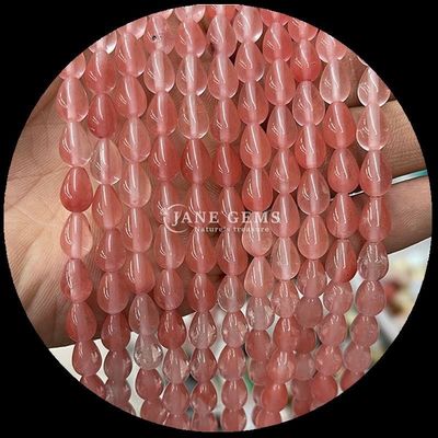 Jaspe Vermelho Opalite Olho de Tigre Gem Bead Natural Cristal de Água gota Forma Pedra Loose Bead Filamentos Para Pulseiras
