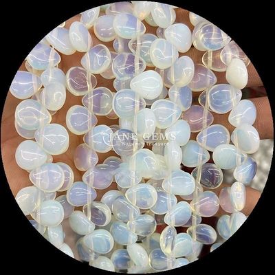 Malaquita Quartz Límpido Gem Bead Natural Cristal de Água Gota Forma Pedra Loose Bead Filamentos Para Pulseiras