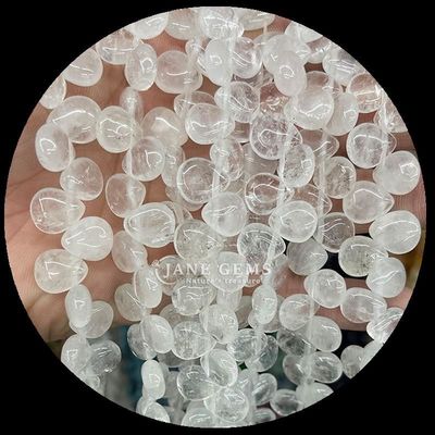 Malaquita Quartz Límpido Gem Bead Natural Cristal de Água Gota Forma Pedra Loose Bead Filamentos Para Pulseiras