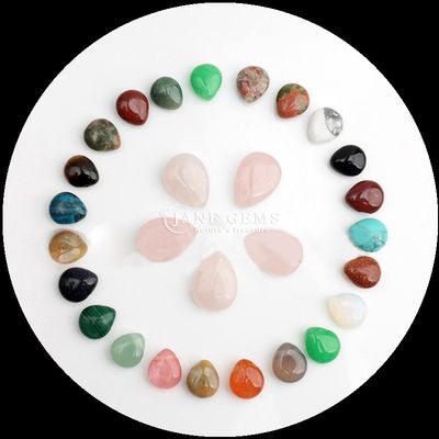 Malaquita Quartz Límpido Gem Bead Natural Cristal de Água Gota Forma Pedra Loose Bead Filamentos Para Pulseiras