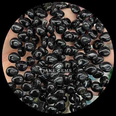 Carnelian Black Agate Gem Bead Natural Crystal Water Drop Shape Stone Loose Bead Strands Para Pulseiras